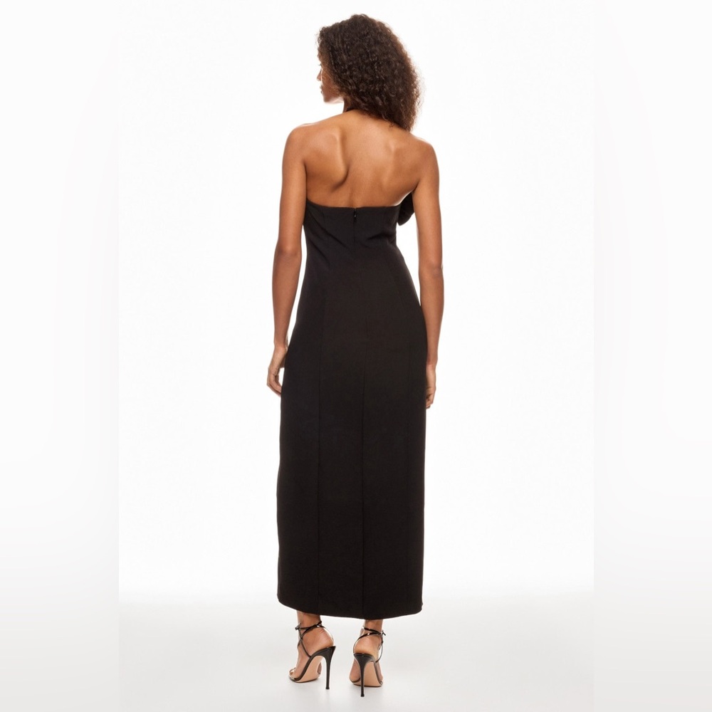 The Wolf Gang Rosa strapless Black Maxi Ruffle Dress M - Picture 2 of 6